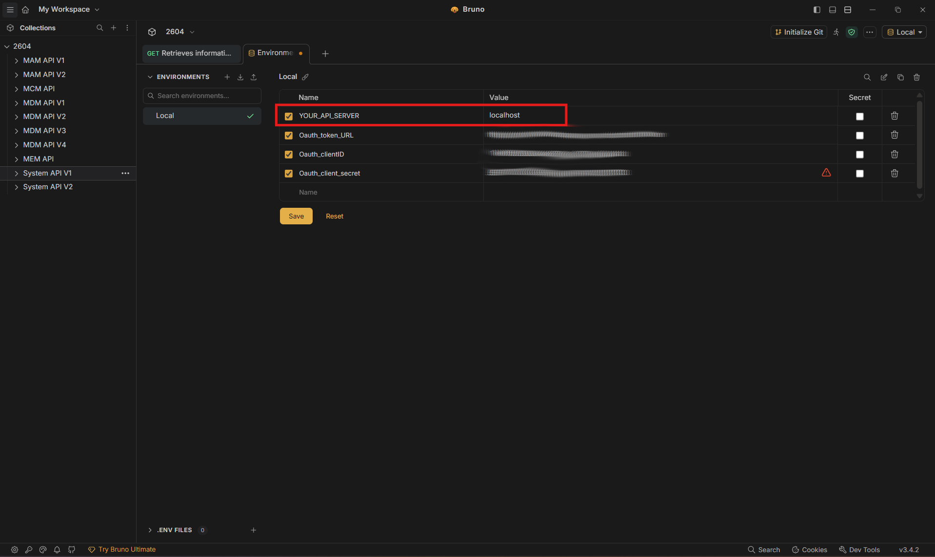 Adding aw-tenant-code and baseUrl variables