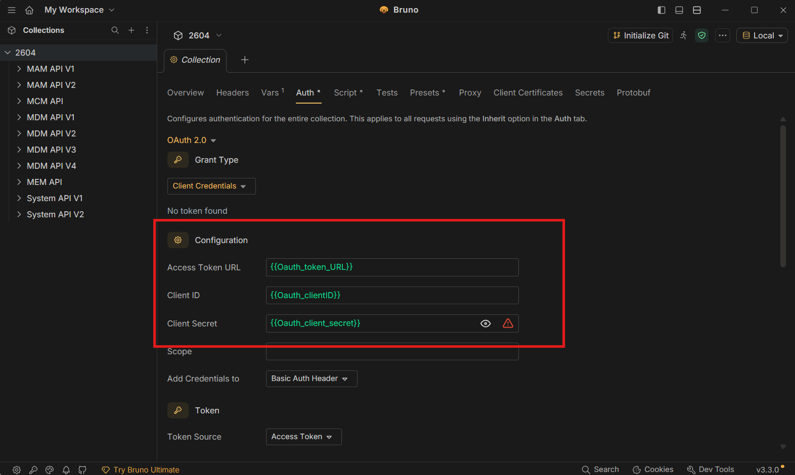 Configuring OAuth2
