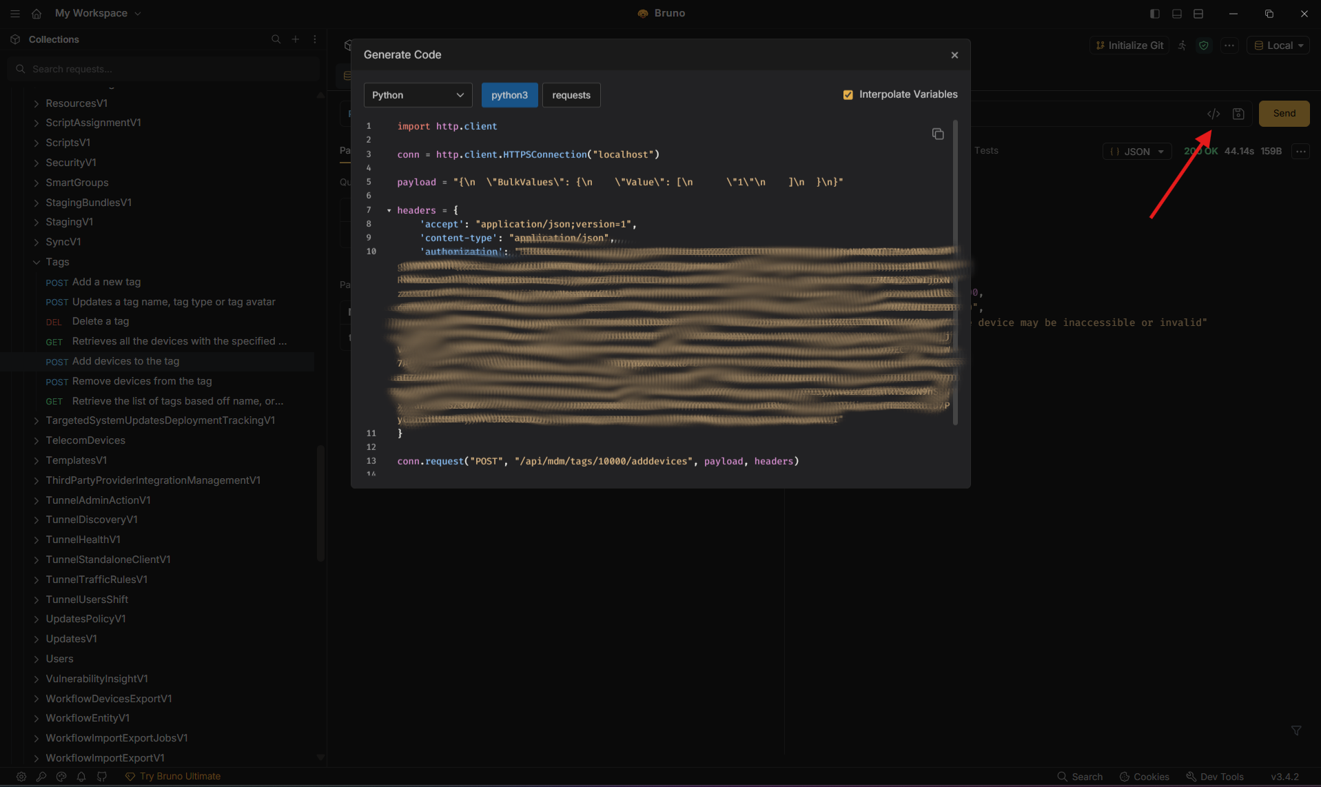 Export api